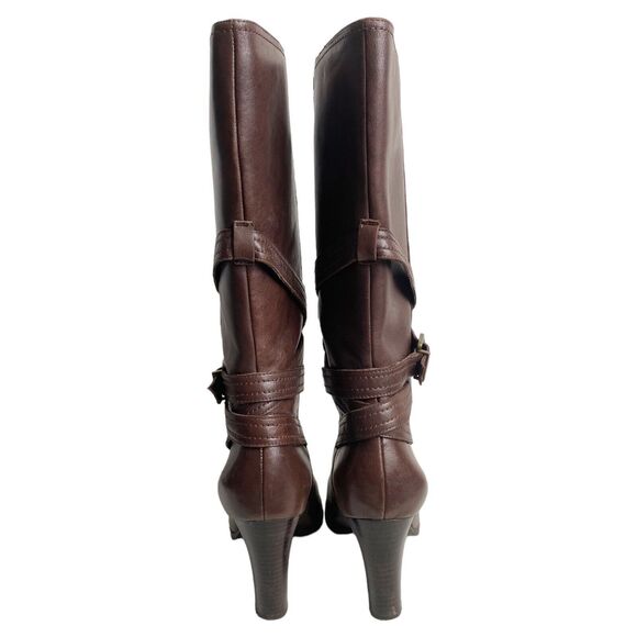 A.N.A. A New Approach Womens Selena Leather Boots Brown Knee High Size 10M - Picture 5 of 10